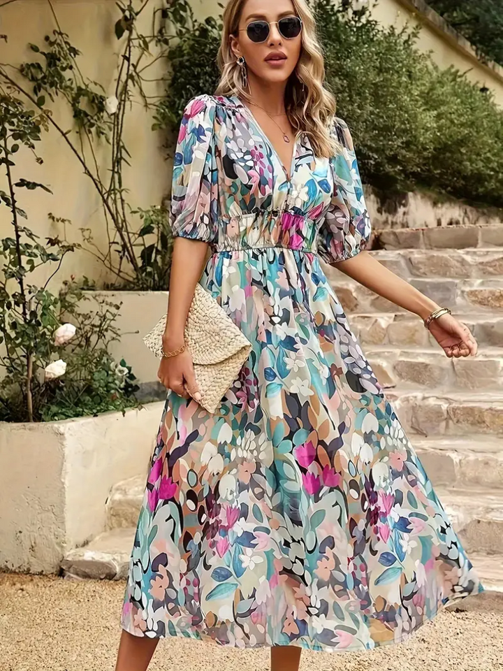 Catherine - Flattering Boho Dress