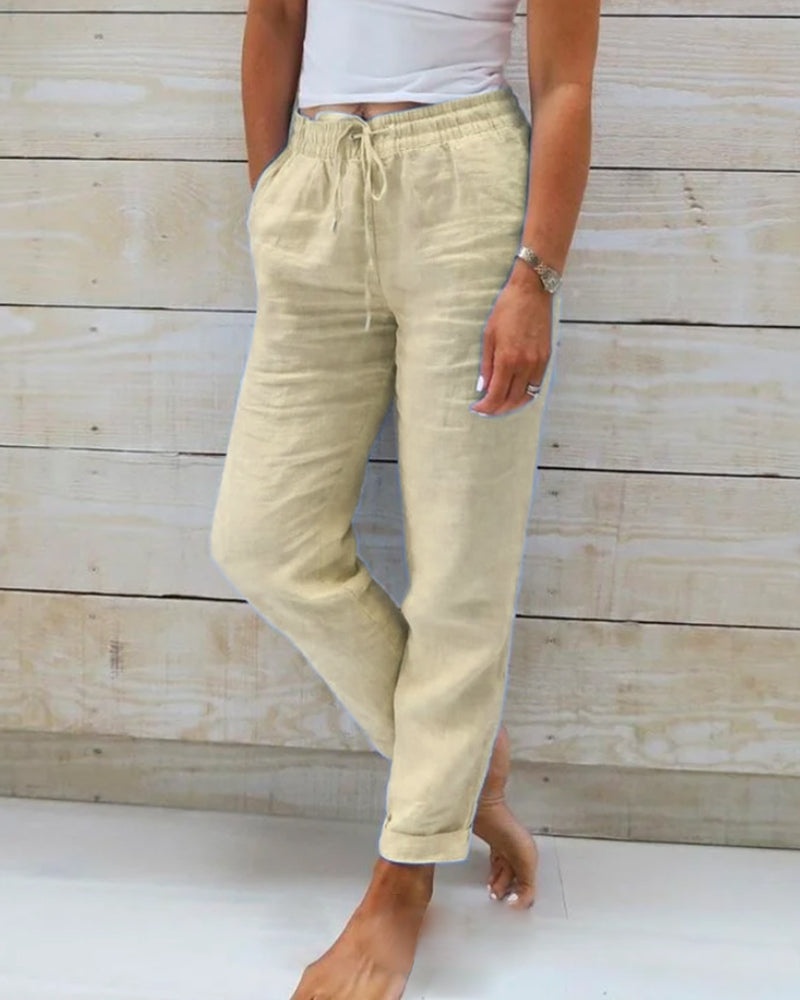 Lilly | Linen Blend Pants