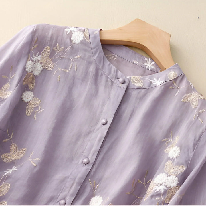 Lily - Floral Button Blouse