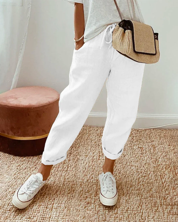 Amelia - Elegant Linen Sweatpants