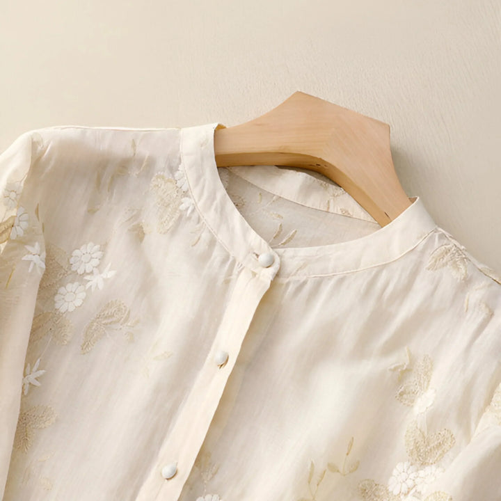 Lily - Floral Button Blouse