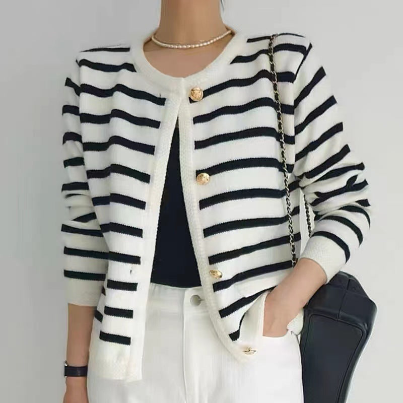 Clea | Chic Striped Cardigan