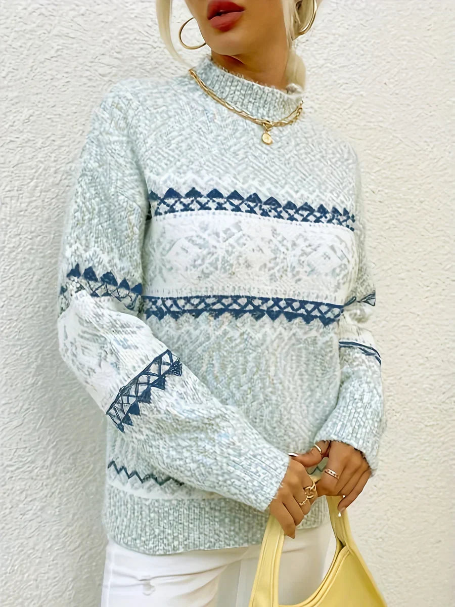 Elain | Snowflake Knit Sweater