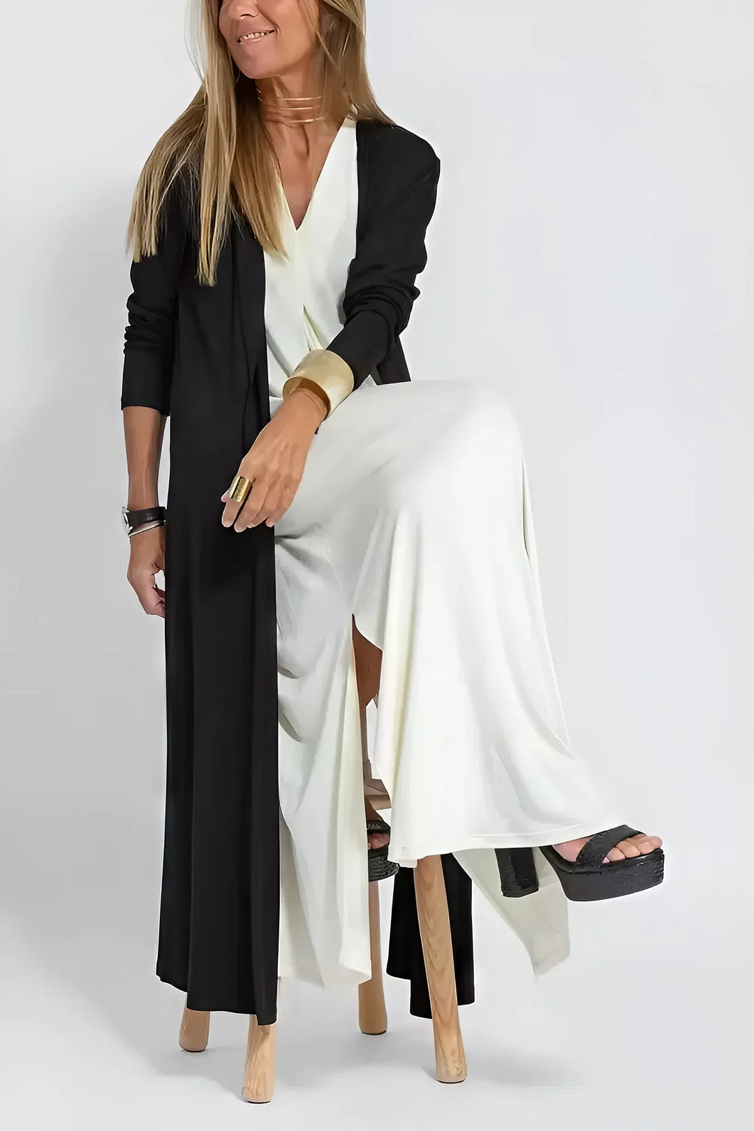 Ivy - Elegant Long Dress + Free Matching Cardigan GIFT