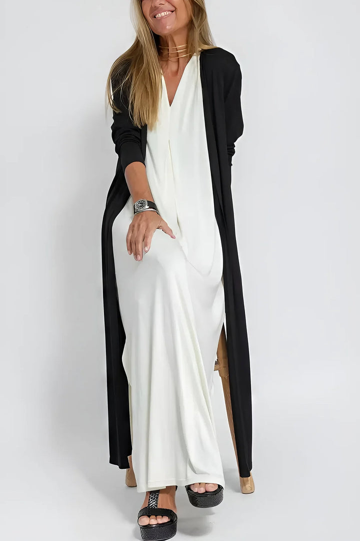 Ivy - Elegant Long Dress + Free Matching Cardigan GIFT